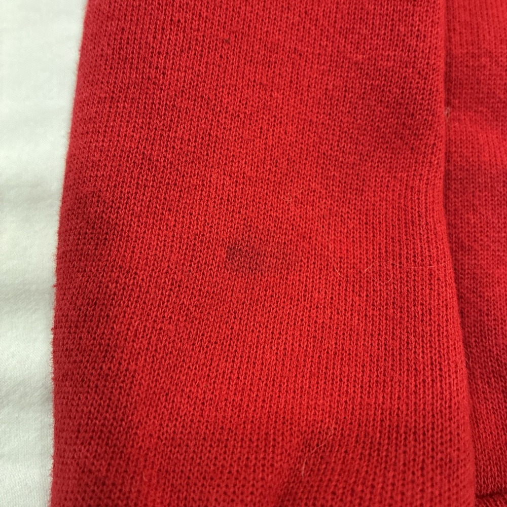 Vintage Tultex Sweater Youth‎ Small Red Made in USA Raglan Sweatshirt Blank 90s - Picture 9 of 11